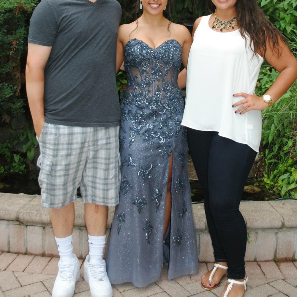 COPY - Beautiful navy sweetheart long prom dress, jovani!